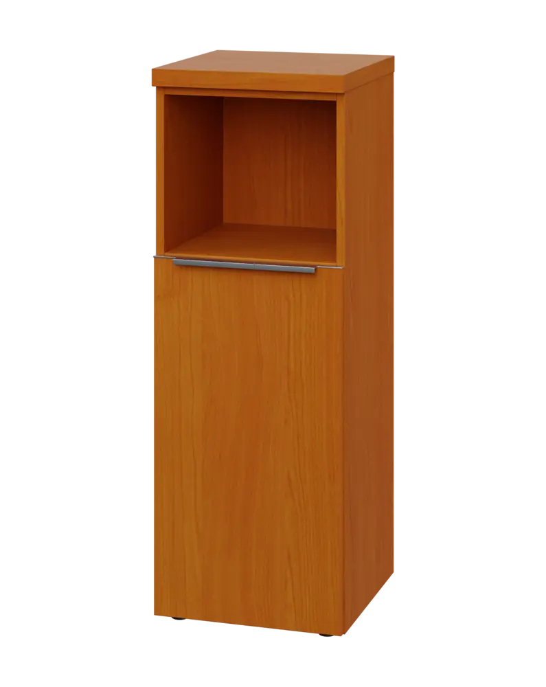 SIN 3 - 4DN kancelářská skříň, 1-dveřová/nika, levá, 1120x400x400, třešeň šumavská